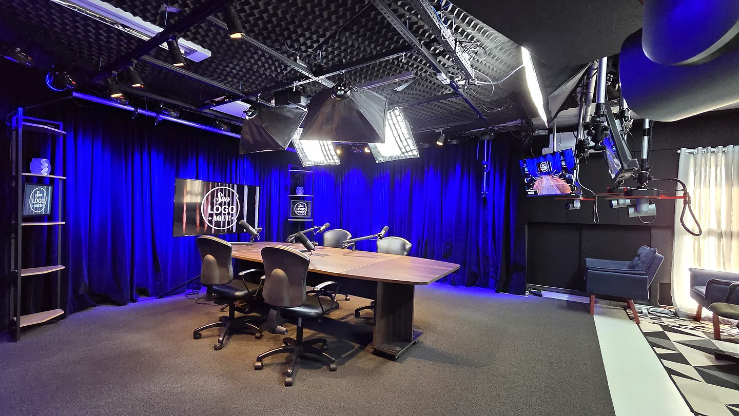 Gravação do cenário principal em qualidade Master 4K